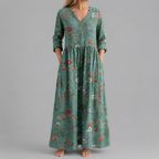 Abstract Print Relaxed Maxi Dress