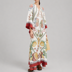 Relaxed Printed Maxi Kaftan Dress