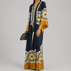 Relaxed Printed Maxi Kaftan Dress