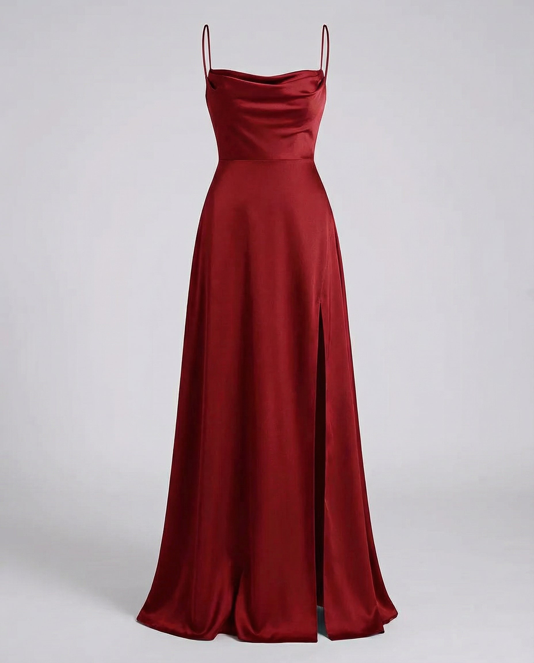 Charlotte | Women’s Sleeveless Evening Maxi Dress With Draped Neckline