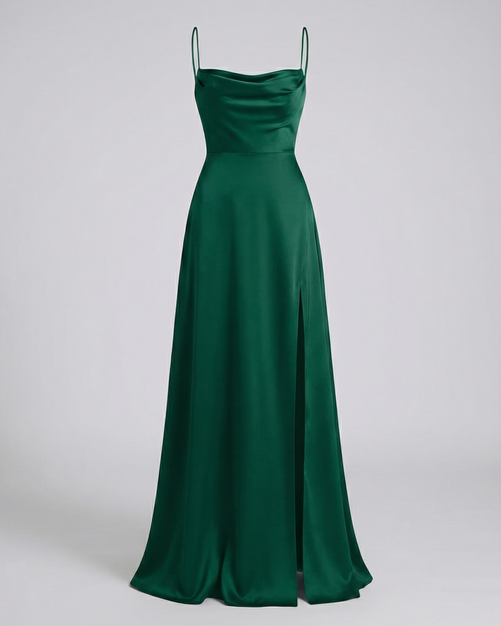 Charlotte | Women’s Sleeveless Evening Maxi Dress With Draped Neckline