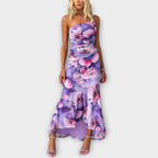 One-Shoulder Ruched Occasion Dress
