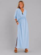 Relaxed Elastic Waist Maxi Dress