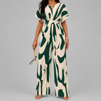Relaxed Printed Wide-Leg Jumpsuit