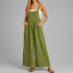 Relaxed Wide-Leg Pocket Jumpsuit