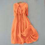 Womens Relaxed Fit Cotton Maxi Summer Dress Casual