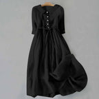 Womens Relaxed Fit Cotton Maxi Summer Dress Casual