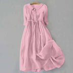 Womens Relaxed Fit Cotton Maxi Summer Dress Casual