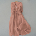 Womens Relaxed Fit Cotton Maxi Summer Dress Casual