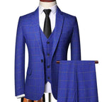 Men's Three Piece Suit With Notch Lapel