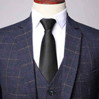 Men's Three Piece Suit With Notch Lapel