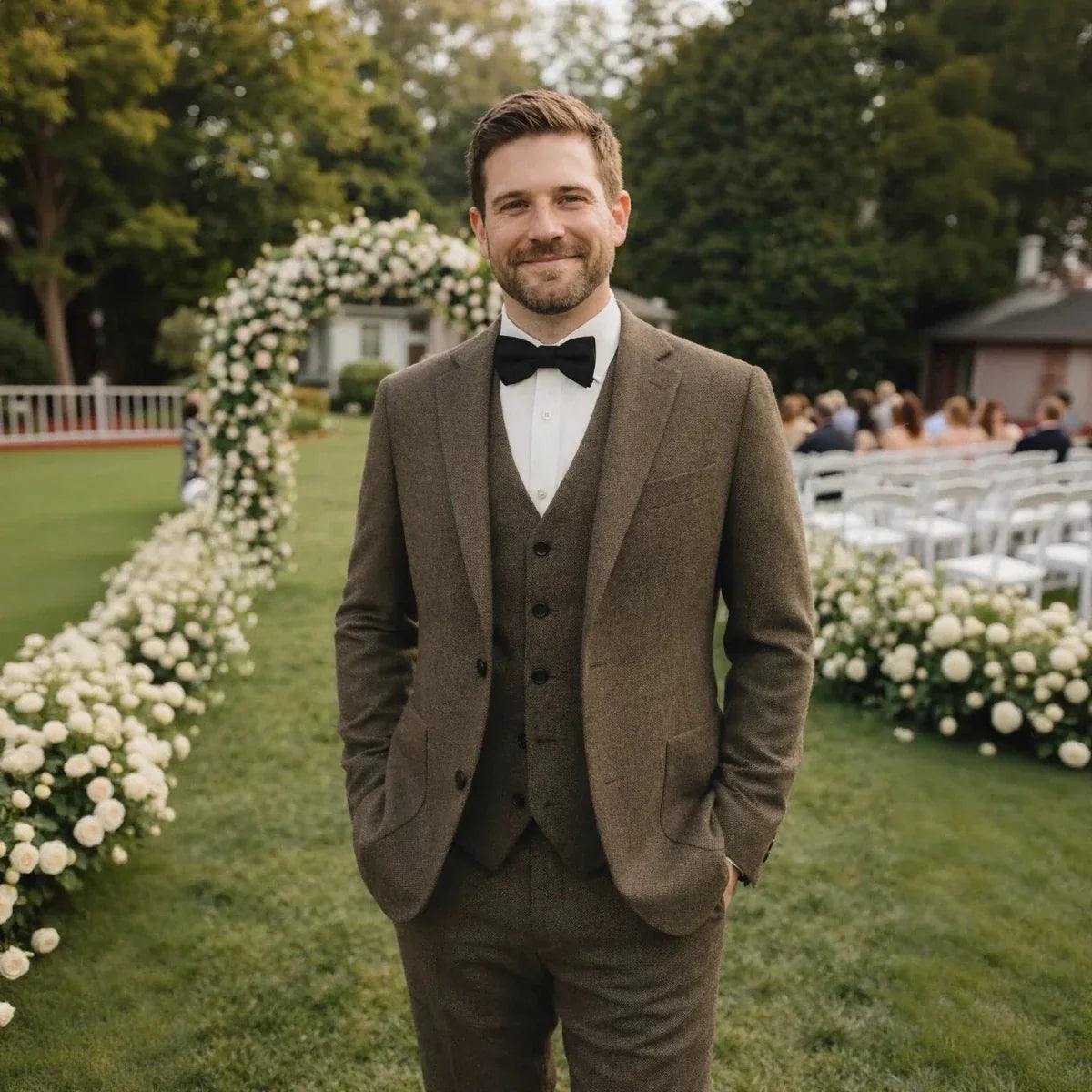Men's Three Piece Slim Fit Wedding Suit