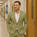 Men's Slim Fit Summer Suit with Tailored Two-Piece Set