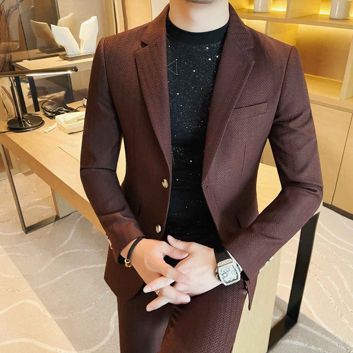 Men's Slim Fit Two Piece Suit