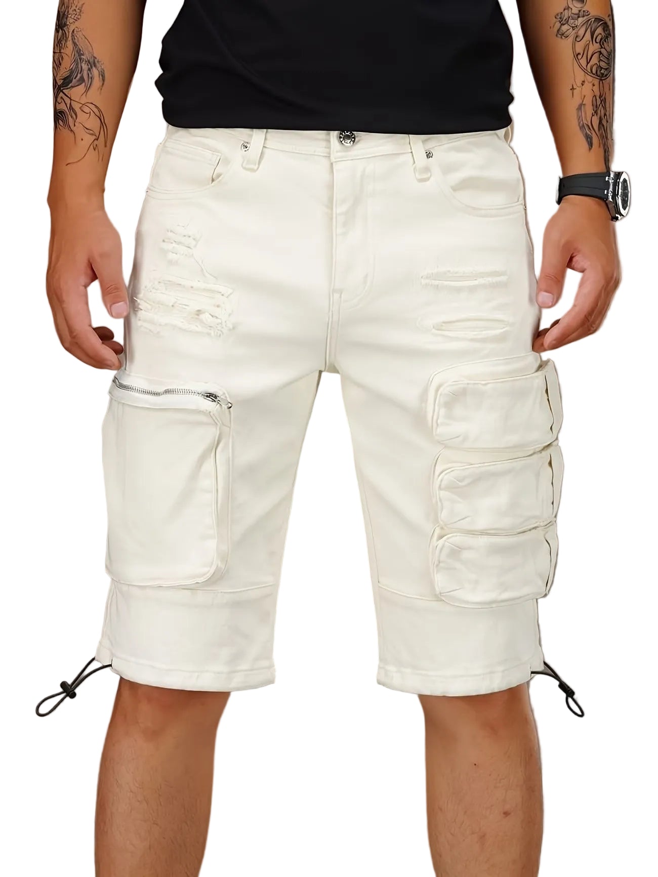 Men’s Asymmetrical Cargo Shorts
