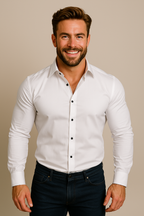 Men’s Long Sleeve Shirt with Wrinkle Free Finish
