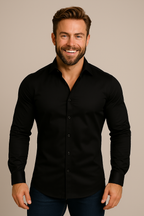Men’s Long Sleeve Shirt with Wrinkle Free Finish