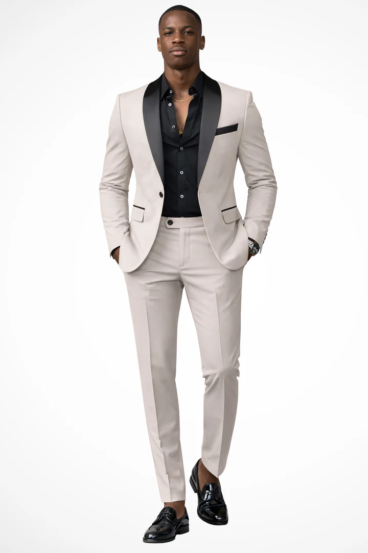Men's Suit Set with Shawl Lapel