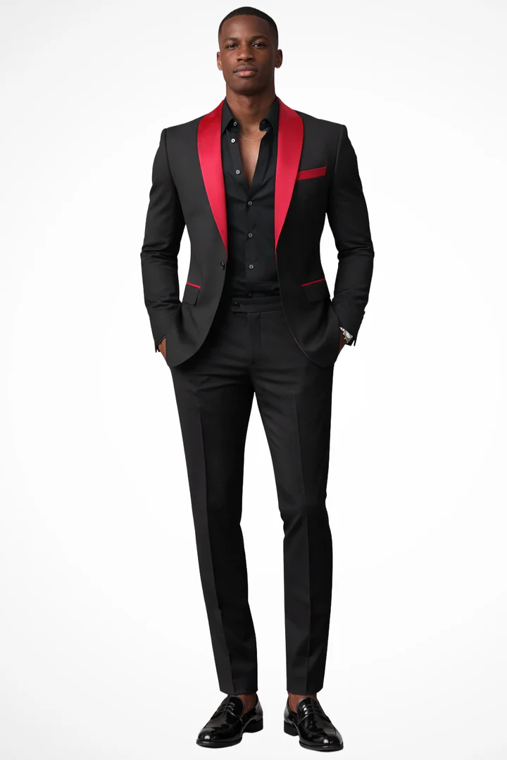 Men's Suit Set with Shawl Lapel