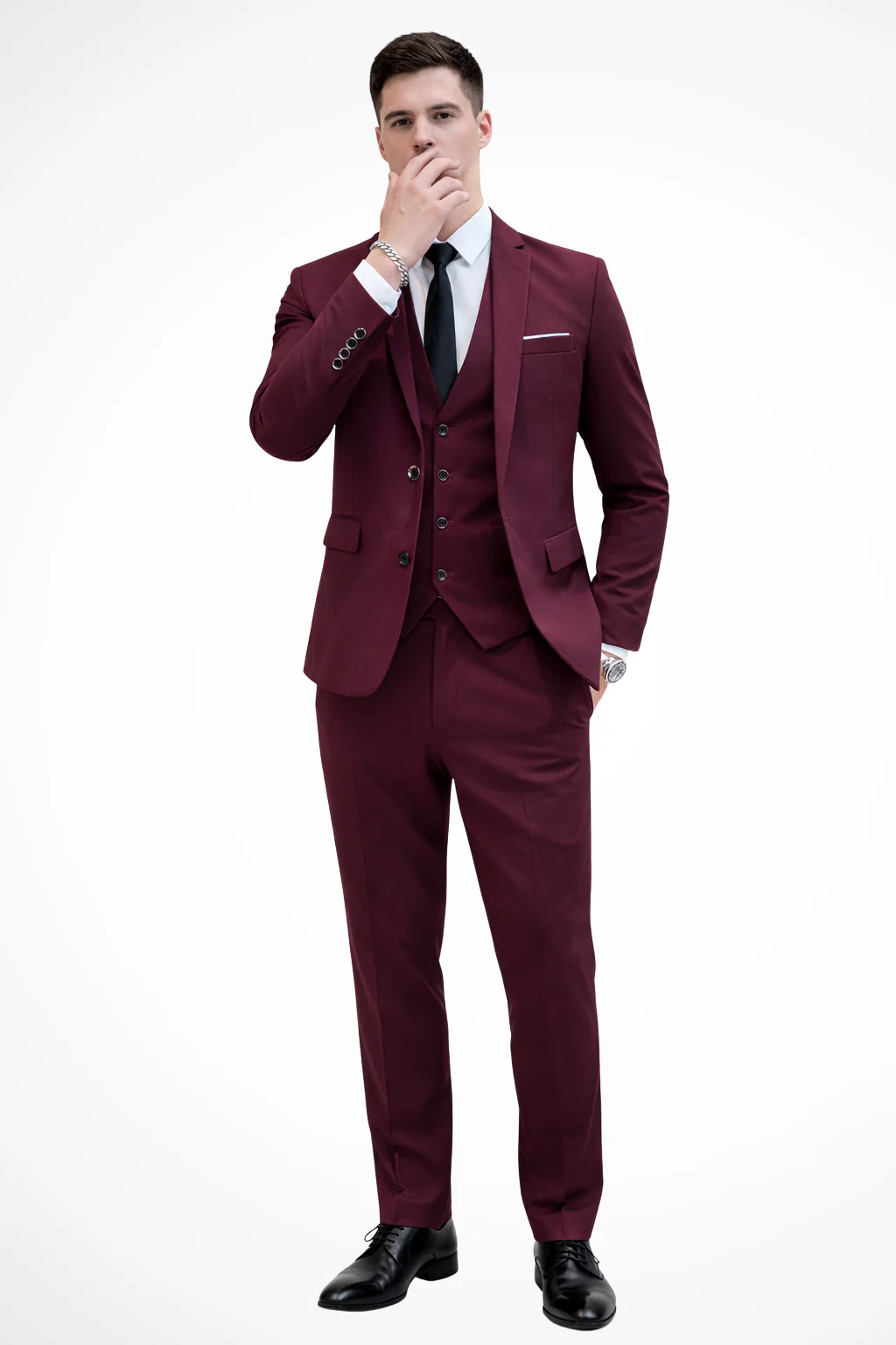 Men's Three-Piece Suit Set