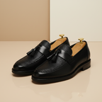 Men’s Woven Slip On Loafers with Tassel Detail