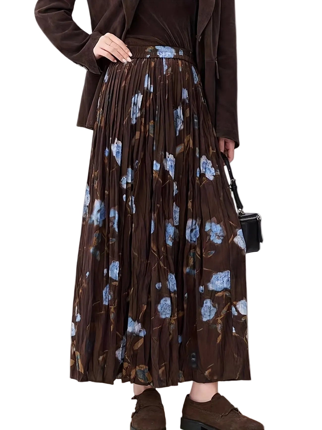 Women’s Abstract Floral Maxi Skirt