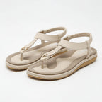 Women’s Flat Strap Sandals with Cushioned Footbed