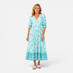 Women's Floral V-Neck Summer Sundress