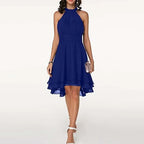 Women’s Halter Neck Sleeveless A-Line Mini Dress