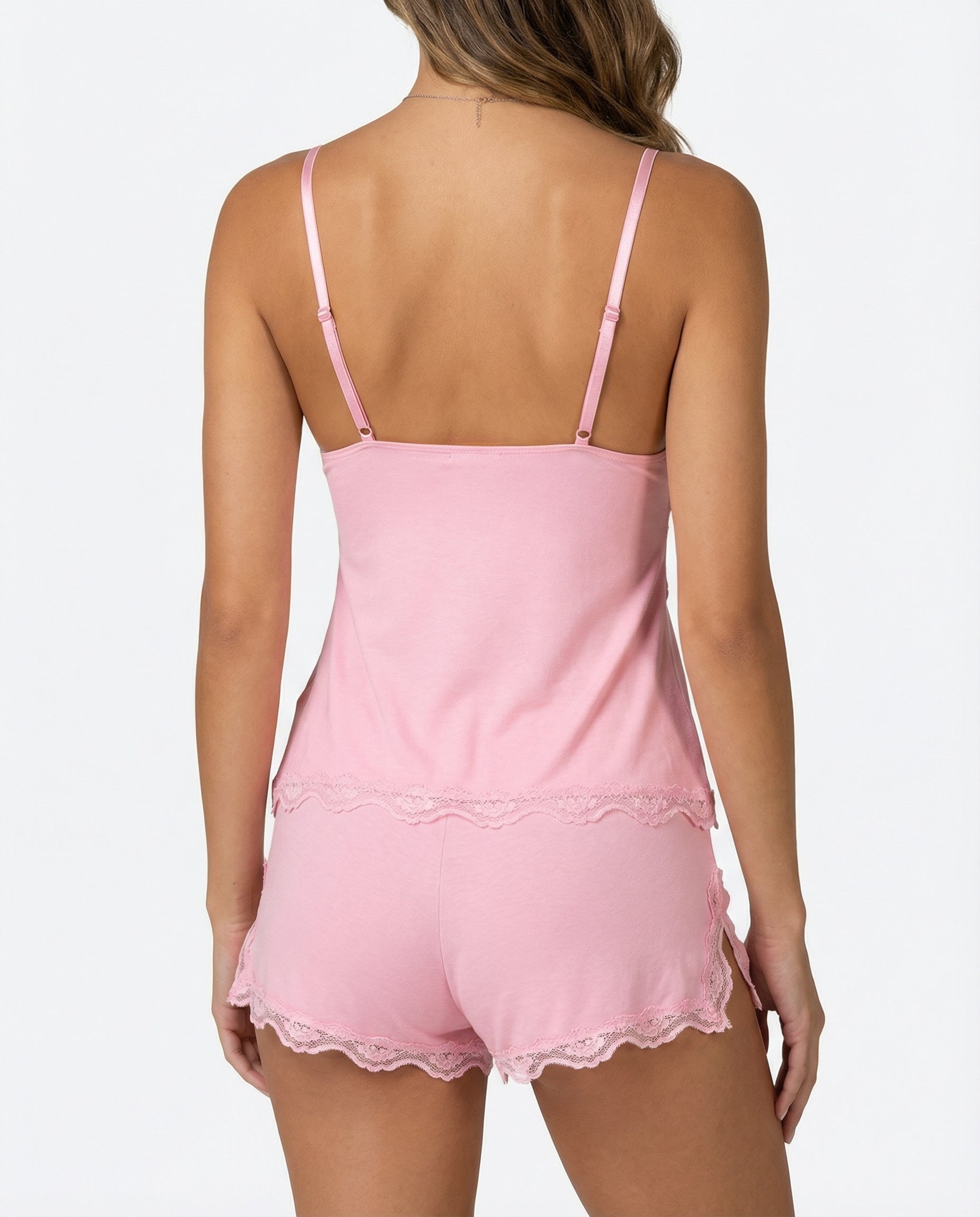 Women’s Lace Trim Cami and Matching Set