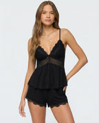 Women’s Lace Trim Cami and Matching Set