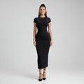 Women’s Short Sleeve Slim Fit Midi Dress