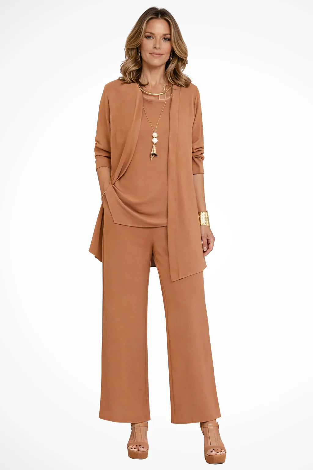 Women's Three-Piece Cardigan Set