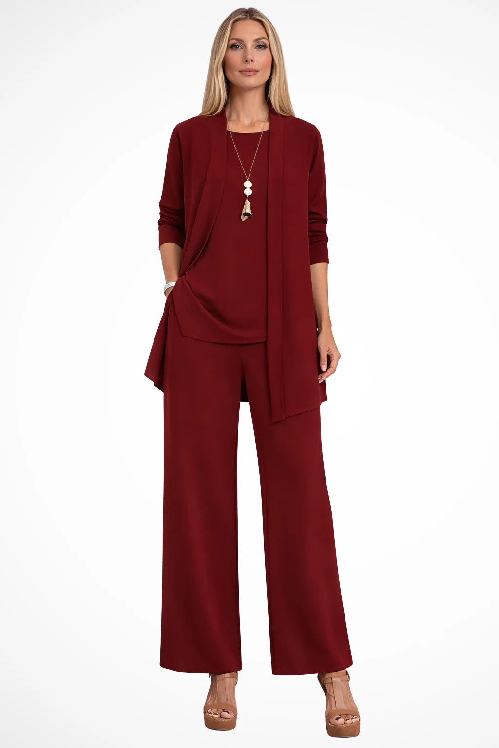 Women's Three-Piece Cardigan Set