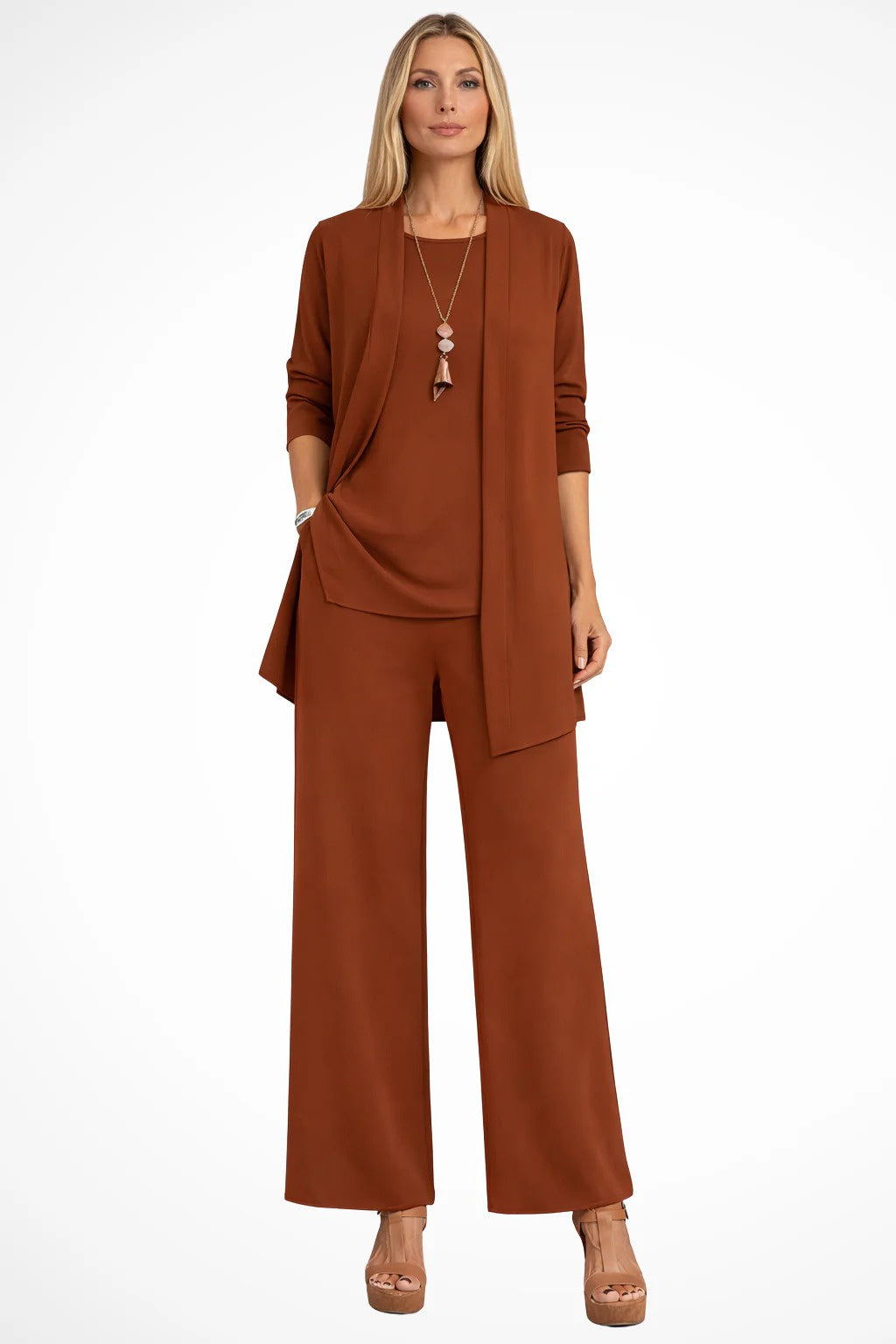 Women's Three-Piece Cardigan Set