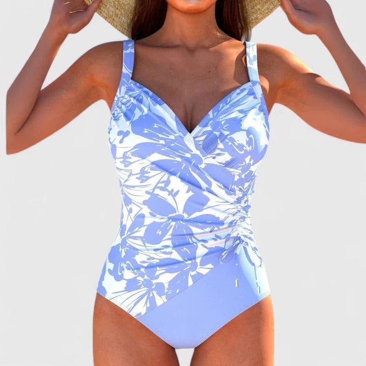Women's Wrap Style One-Piece Swimsuit